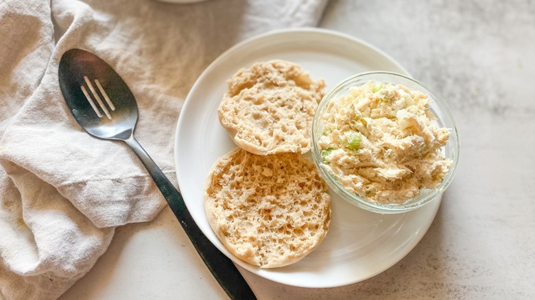 A serving of a copycat Chick-fil-A Chicken Salad