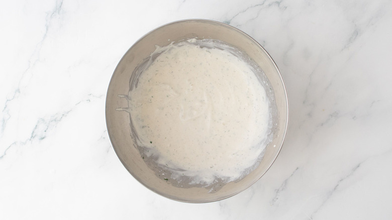 Ranch dip in bowl