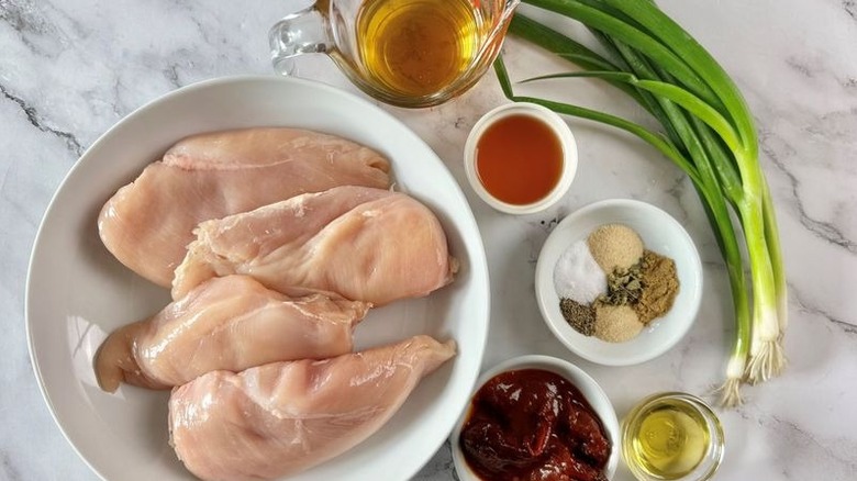 Ingredients for Chipotle honey chicken