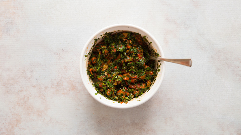herbs and spices in bowl