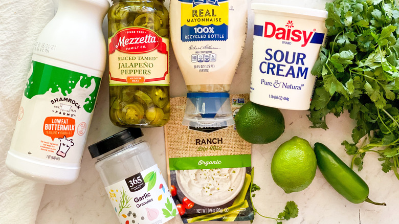 ingredients for jalapeno dip