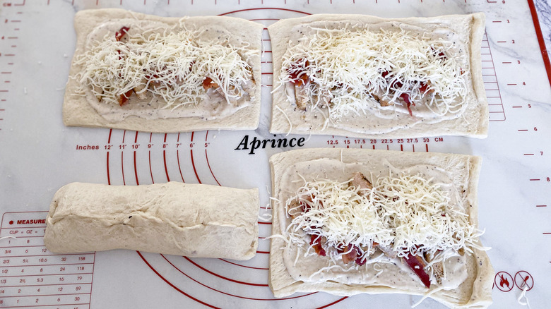 dough with fillings
