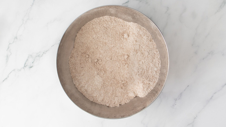Flour mixture in bowl
