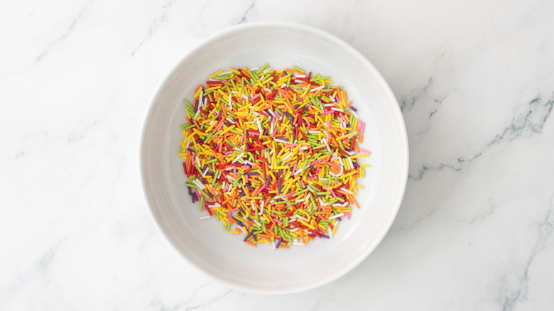 Sprinkles in bowl