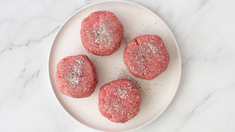 seasoned beef balls on plate