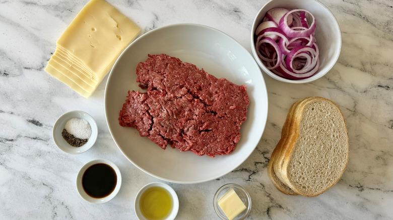 Ingredients for Culver's Wisconsin Swiss melts