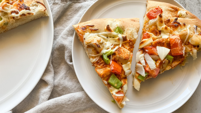 Chicken taco pizza