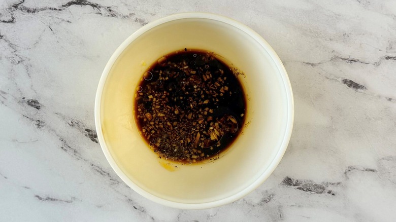 Marinade in bowl
