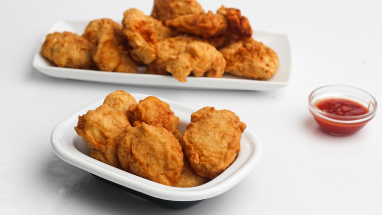 Photo of chicken mcnuggets on a plate