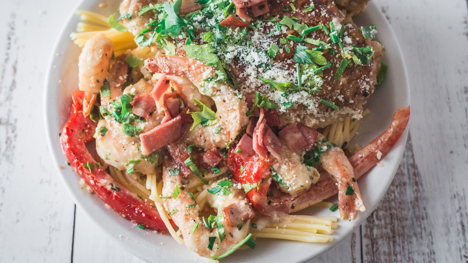 Chicken and shrimp discount carbonara olive garden