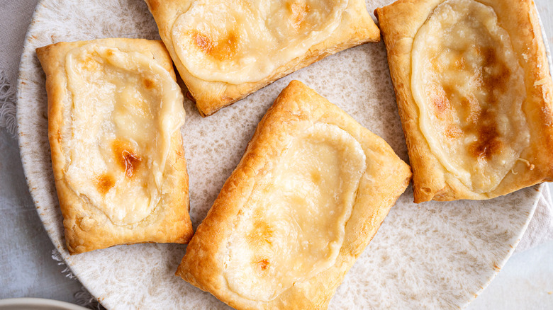 cream cheese danishes on plate