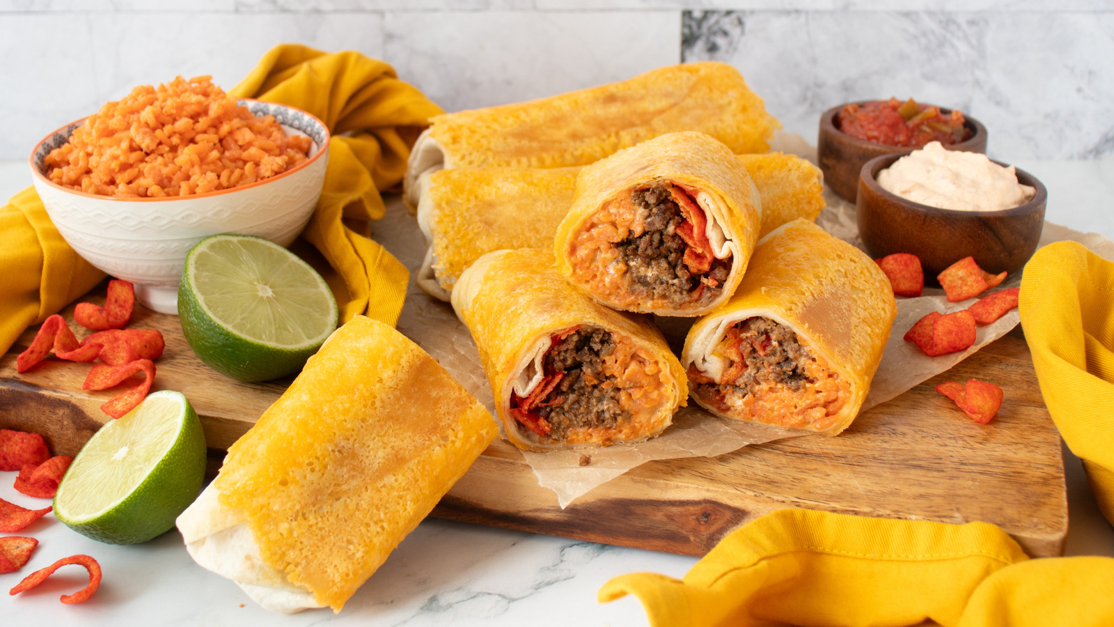 'Better Than Taco Bell' Flamin' Hot Grilled Cheese Burrito Recipe