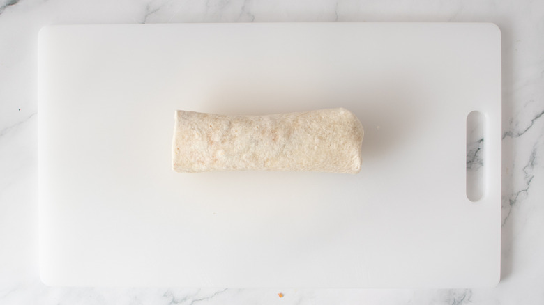 burrito on a white board