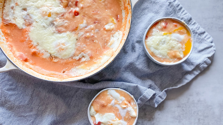 baked polenta and eggs