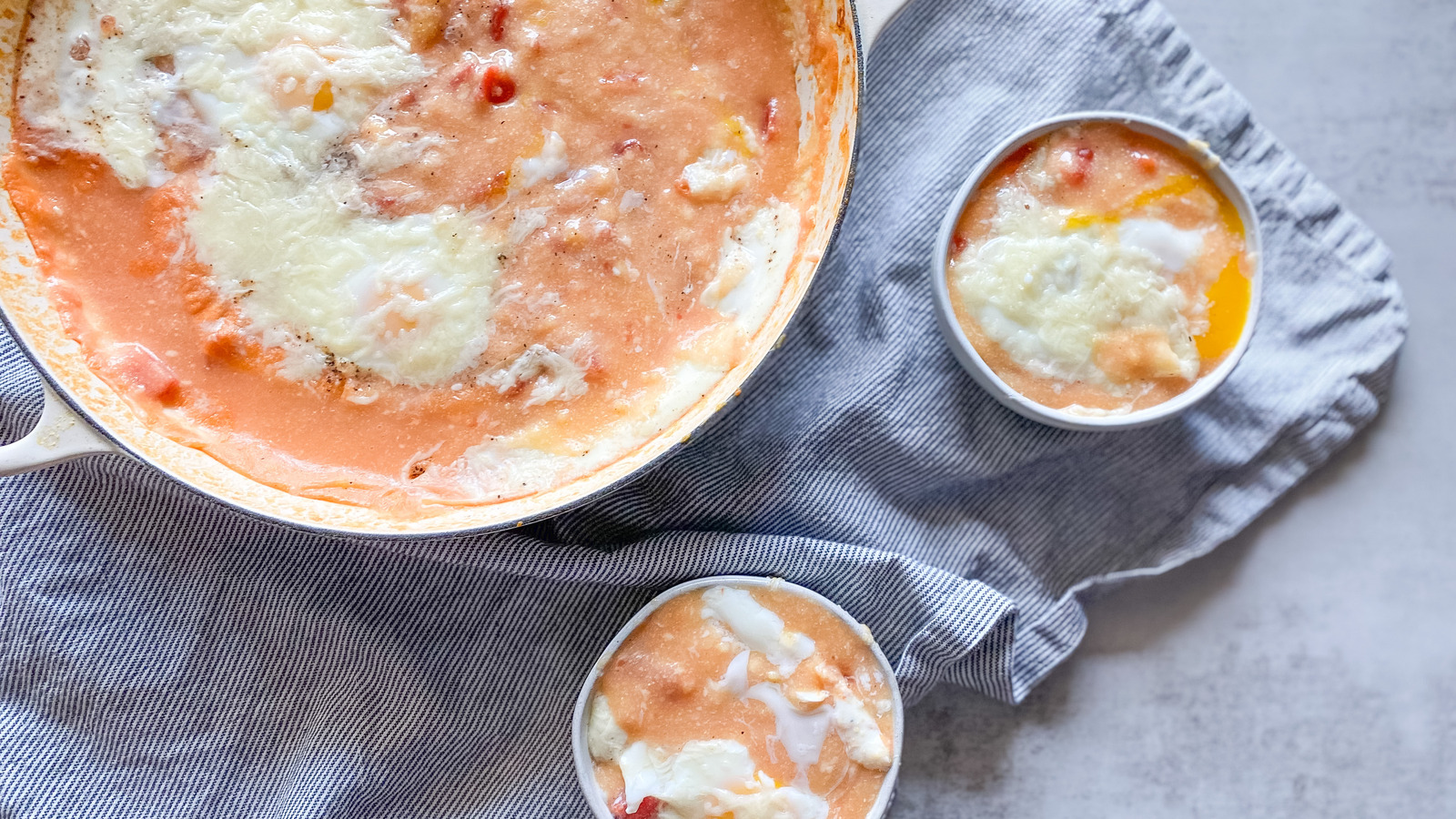 Corn Polenta With Baked Eggs Recipe