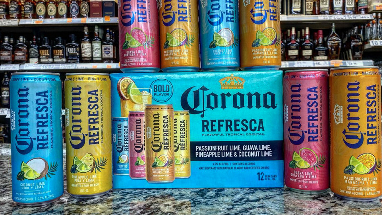 Corona Refresca cans