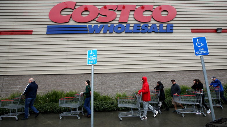 Costco exterior with sign