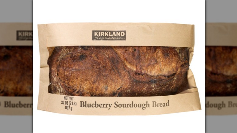 Kirkland Signature blueberry sourdough bread