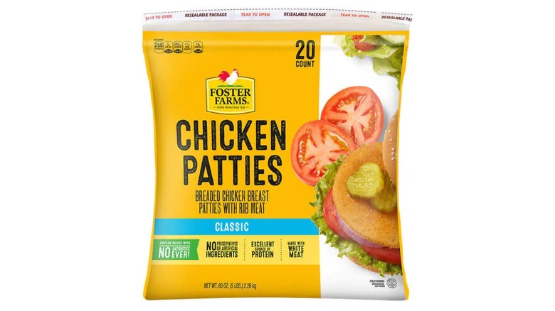 Foster Farms chicken patties from Costco