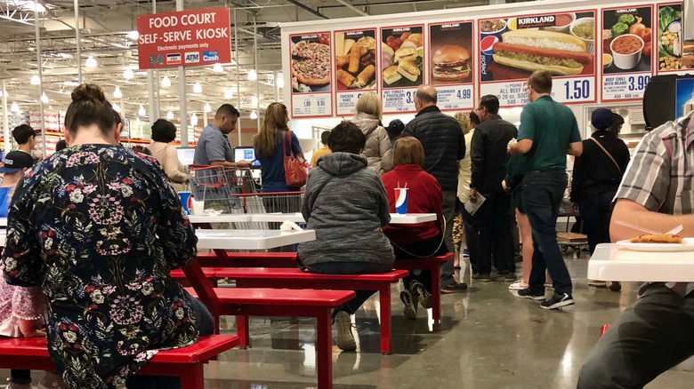 people in Costco food court