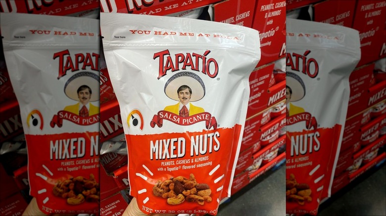 Bag of Tapatío-seasoned nuts