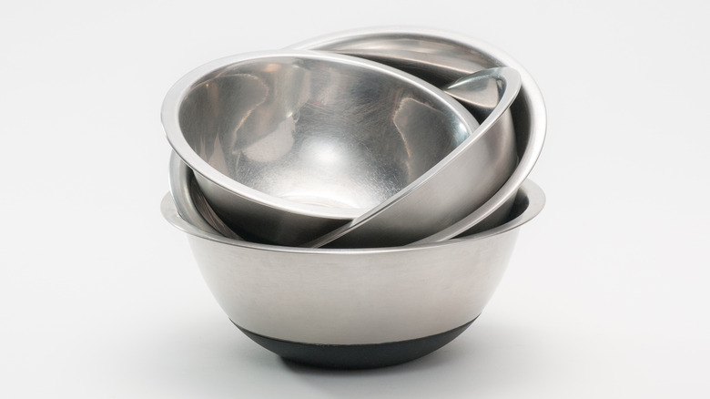 Stainless steel mixing bowls