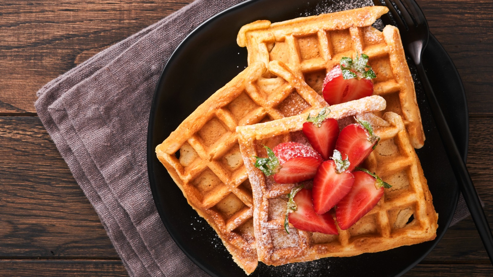 Strawberry Belgian Waffles