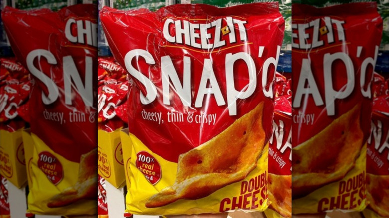 Costco bag of Snap'd Cheez-Its