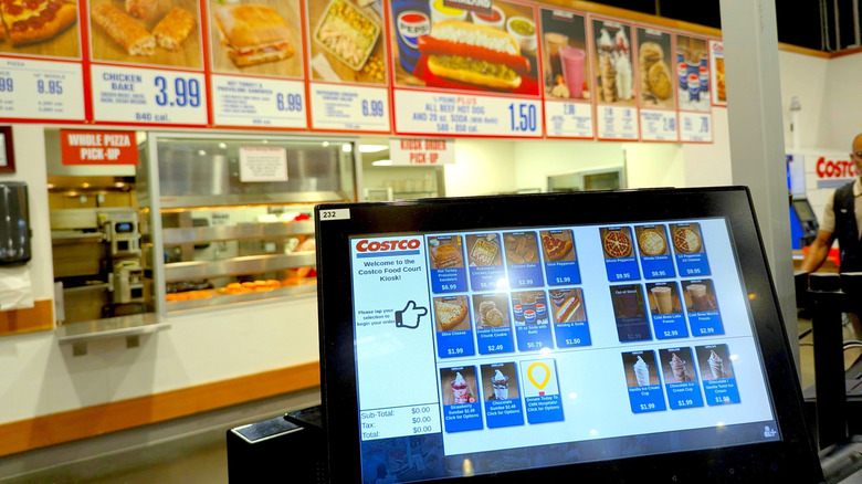 Costco food court kiosk
