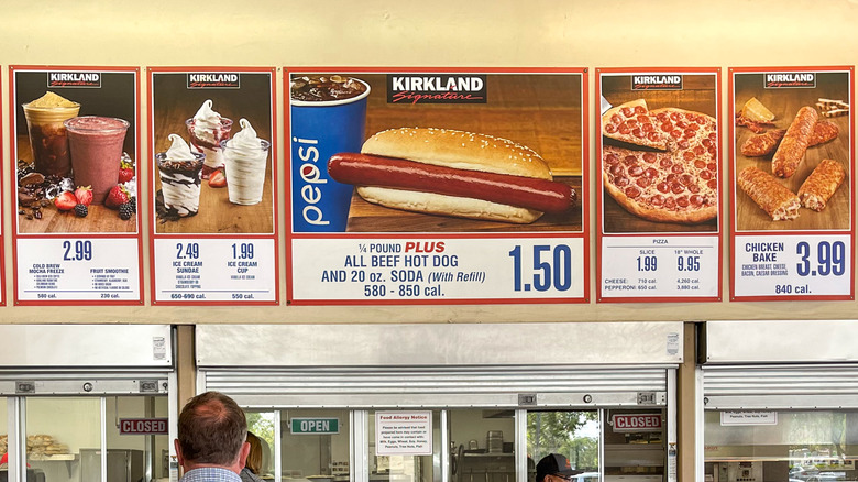 nearly empty costco food court