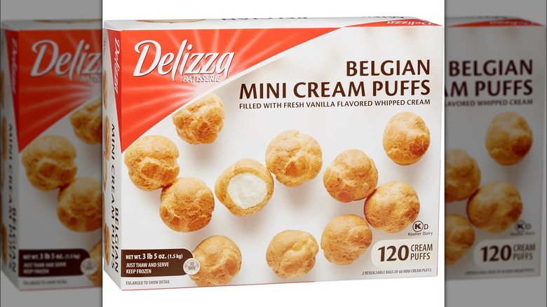 Delizza frozen cream puffs