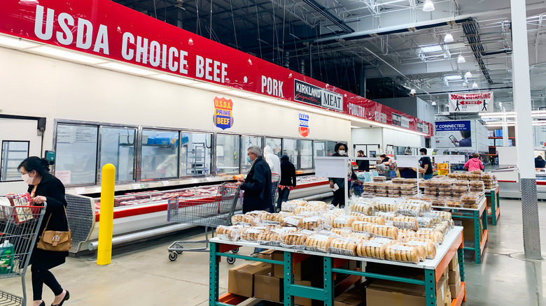 costco shoppers browsing