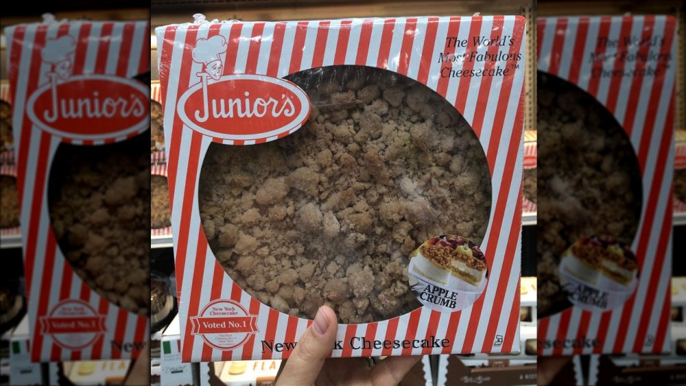 Junior's apple crumb flavored cheesecake