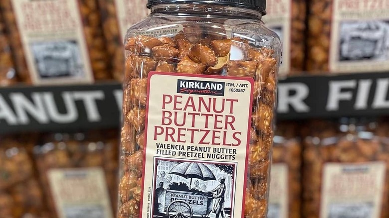 Box of peanut butter pretzels 