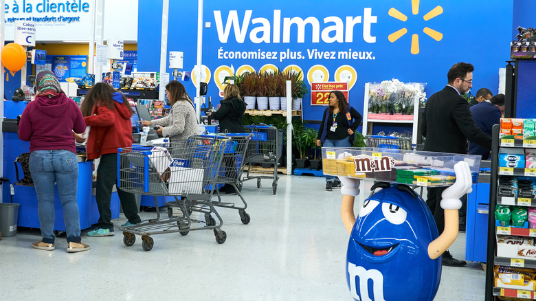 Walmart store interior