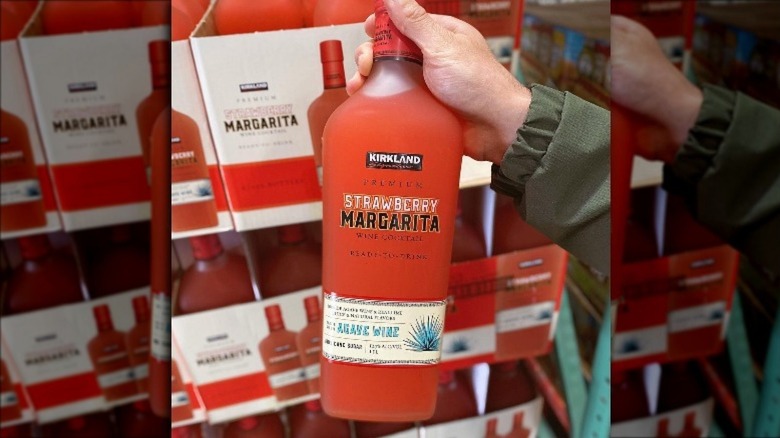 Person holding the new margarita mix