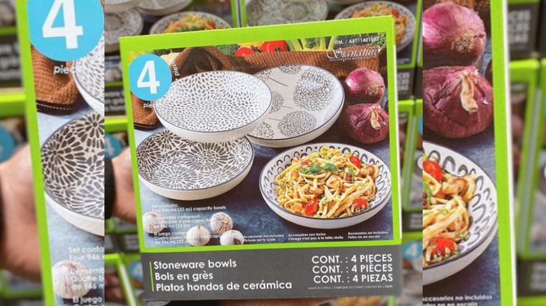 Costco stoneware stacking dinner bowls