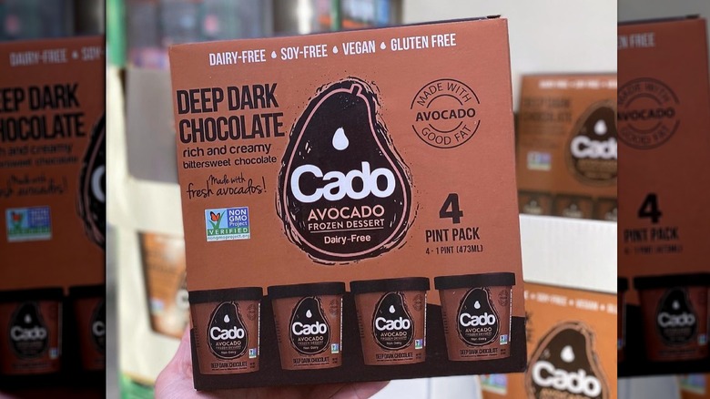 Box of Cado frozen dessert