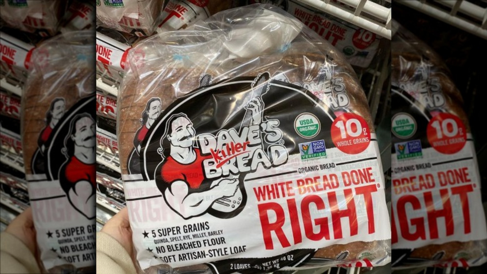 Package of Dave's Killer White Bread Done Right at Costco