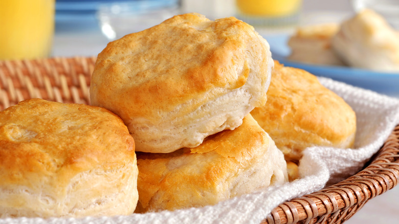 Basket of biscuits