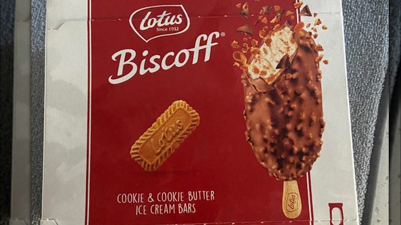 Box of Lotus Biscoff ice cream bars