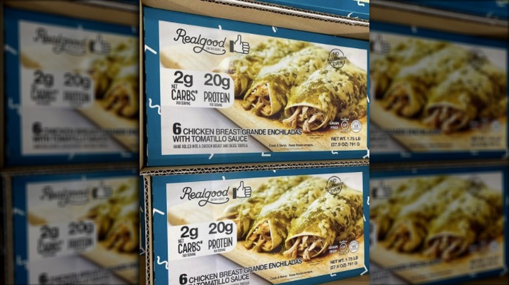 RealGood Foods chicken enchiladas at Costco