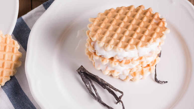 Waffle Ice Cream Sandwich