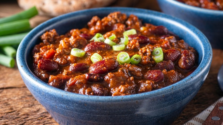 A bowl of chili