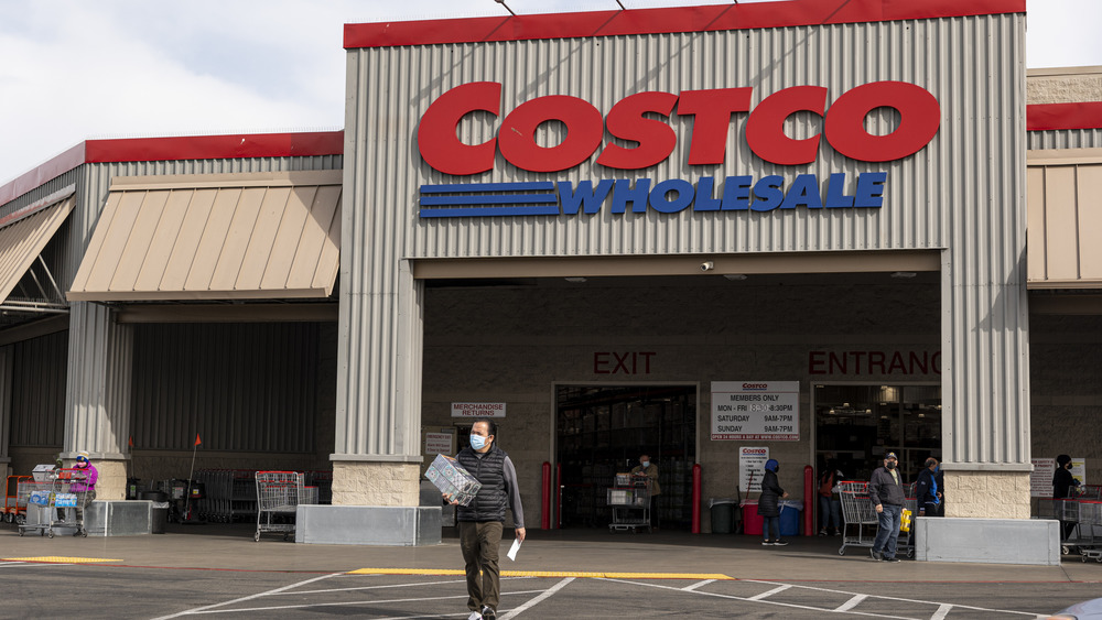 Man shopping at Costco
