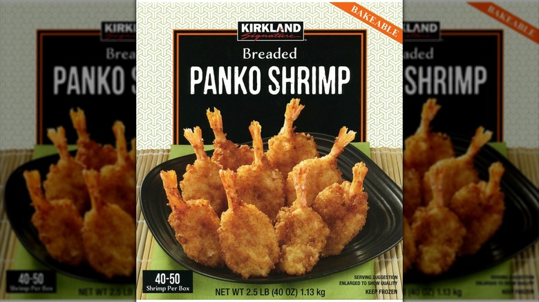 Box of breaded panko shrimp