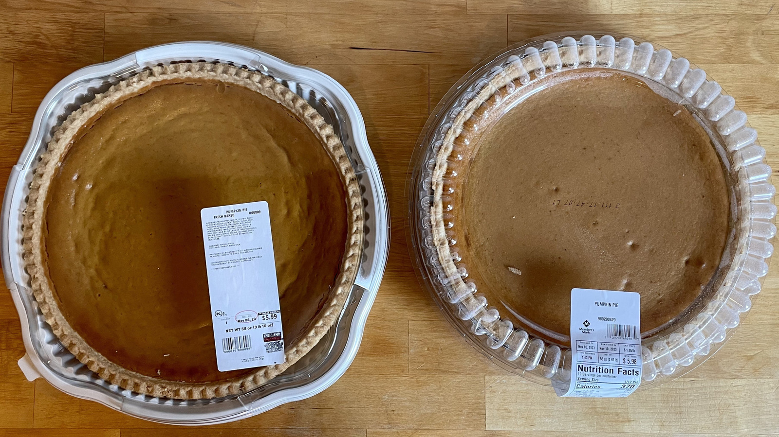 Costco Vs Sam's Club Pumpkin Pie: Which Is The Better Value?
