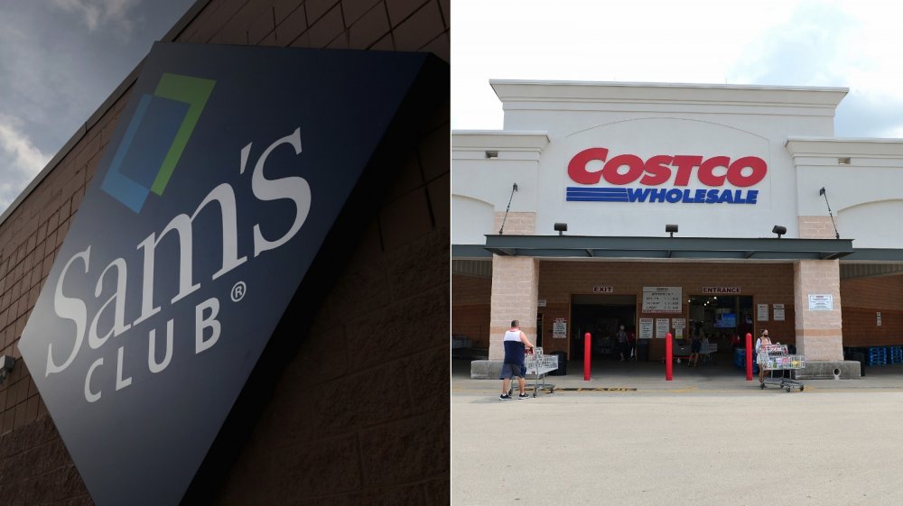 Sam's Club and Costco signs