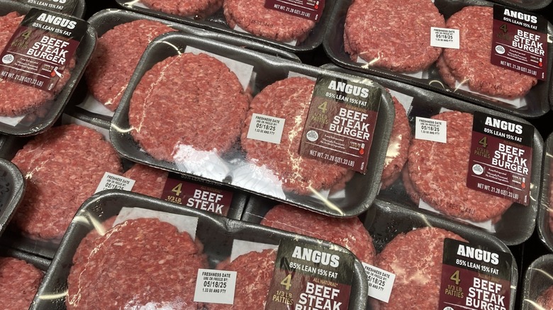 Walmart Angus beef burger patties