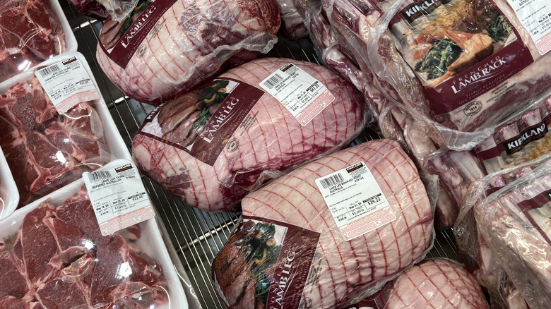 Costco legs and racks of lamb
